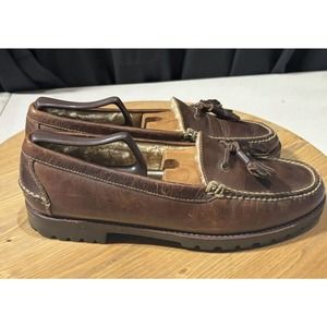 Cole Haan Vintage Leather Tasseled Lined Country Loafer Mens Size 9M